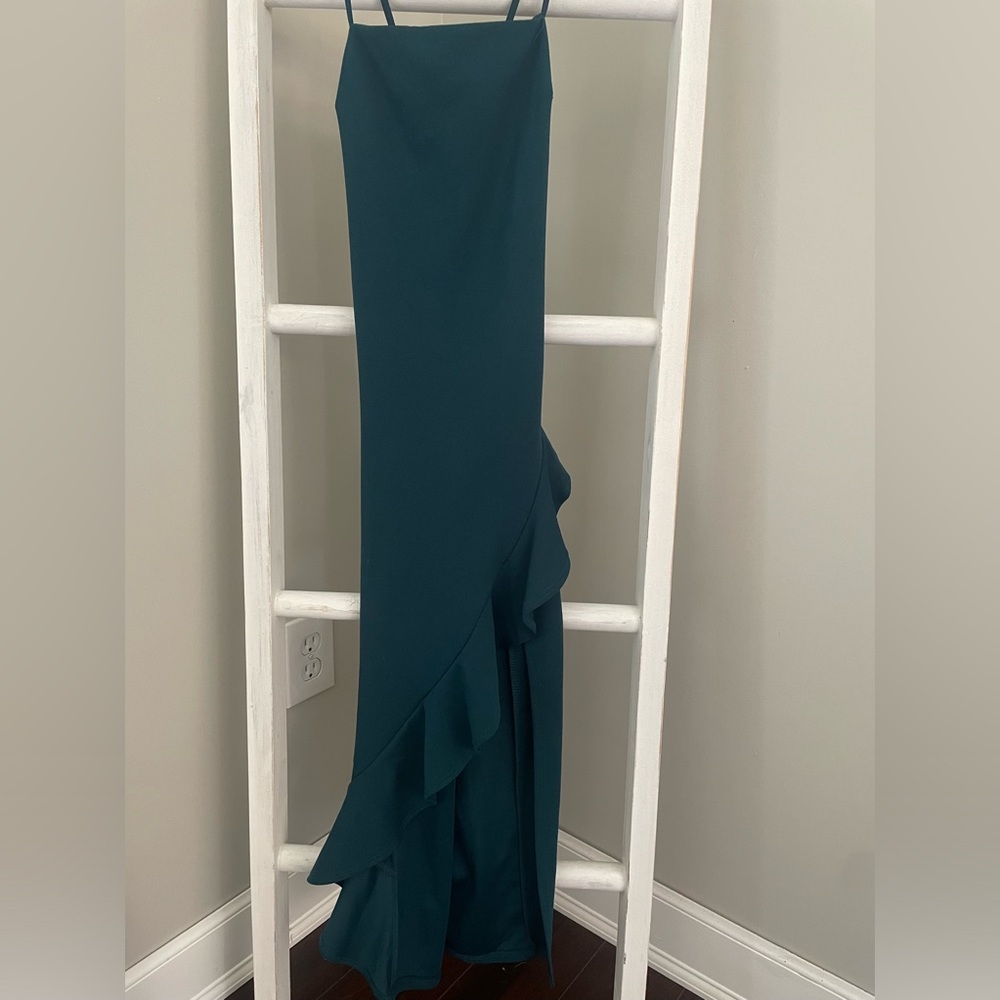 Emerald green dress